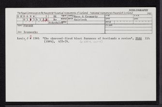 Fasagh, NH06NW 1, Ordnance Survey index card, Recto