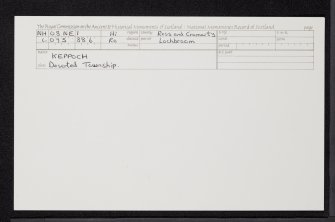 Keppoch, NH08NE 1, Ordnance Survey index card, Recto
