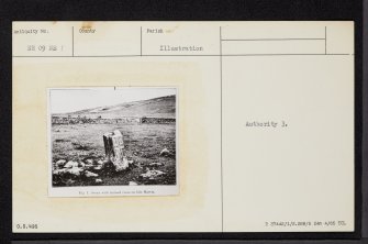 Isle Martin, St Martin's Chapel, Graveyard And Clach Fear Eilean-Mhairtein, NH09NE 1, Ordnance Survey index card, Recto
