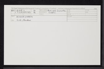 Achnasheen, NH15NE 1, Ordnance Survey index card, Recto