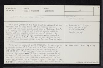 An Goirtein, Loch Broom, NH18NE 2, Ordnance Survey index card, page number 1, Recto