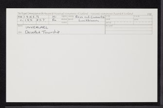 Inverlael, NH18NE 9, Ordnance Survey index card, Recto