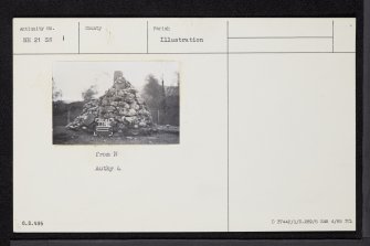 Mackenzie's Grave And Cairn, Glen Moriston, NH21SW 1, Ordnance Survey index card, Recto