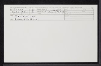 Fort Augustus, NH30NE 4, Ordnance Survey index card, Recto