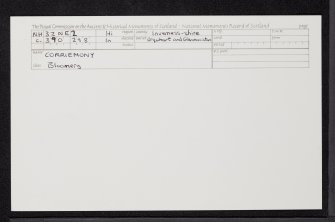 Corriemony, NH32NE 2, Ordnance Survey index card, Recto