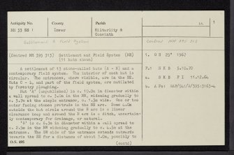 Upperton, NH33SE 1, Ordnance Survey index card, page number 1, Recto