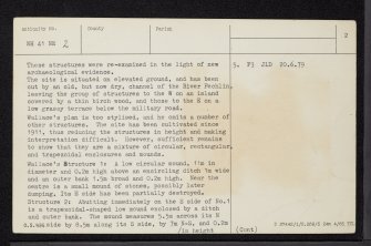 Whitebridge, NH41NE 2, Ordnance Survey index card, page number 2, Verso