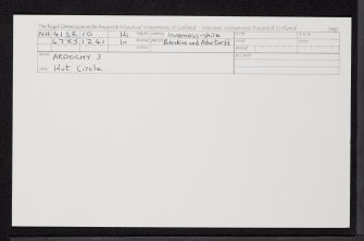 Ardochy, NH41SE 10, Ordnance Survey index card, Recto