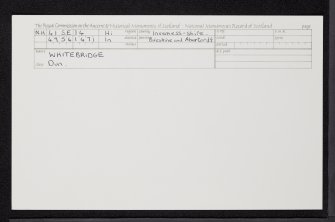 Whitebridge, NH41SE 14, Ordnance Survey index card, Recto