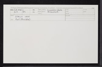 Struy Inn, NH43NW 1, Ordnance Survey index card, Recto