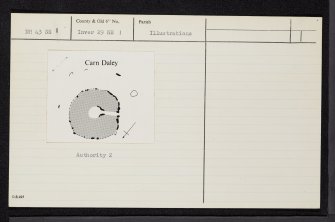 Carn Daley, NH43SE 1, Ordnance Survey index card, Recto