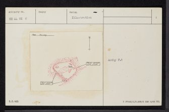 Dun Garbhlaich, NH44NE 5, Ordnance Survey index card, page number 1, Recto