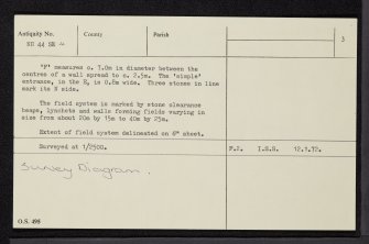 Aigas, NH44SE 4, Ordnance Survey index card, page number 3, Recto