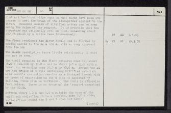 Dun Fionn, NH44SE 10, Ordnance Survey index card, page number 2, Verso