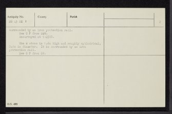 Fodderty, NH45NE 1, Ordnance Survey index card, page number 2, Recto