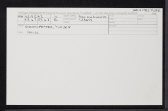 Strathpeffer, Timuka, NH45NE 42, Ordnance Survey index card, Recto