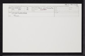 Strathpeffer, General, NH45NE 57, Ordnance Survey index card, Recto