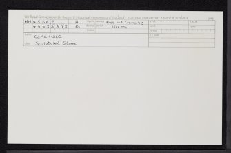 Clachuile, NH45SE 2, Ordnance Survey index card, Recto