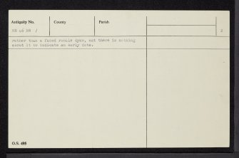 Achnaclerach, NH46NW 1, Ordnance Survey index card, page number 2, Verso