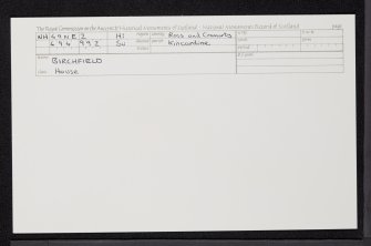 Achadh An Uaigh, NH49NE 2, Ordnance Survey index card, Recto