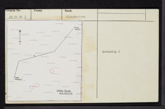 Boleskine, NH51NW 1, Ordnance Survey index card, Recto