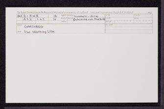 Garthbeg, NH51NW 8, Ordnance Survey index card, Recto