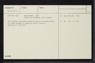 Ceapmaol, NH52SE 2, Ordnance Survey index card, page number 3, Recto