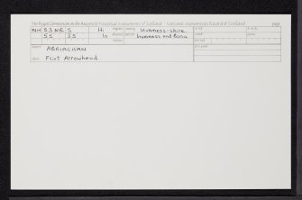 Abriachan, NH53NE 5, Ordnance Survey index card, Recto