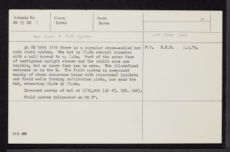 Loch Nan Geadas, NH53SE 7, Ordnance Survey index card, Recto