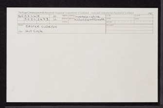 Easter Cudrish, NH53SW 8, Ordnance Survey index card, Recto