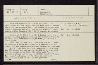 Garbeg, NH53SW 10, Ordnance Survey index card, page number 1, Recto