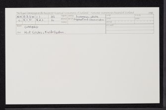 Garbeg, NH53SW 11, Ordnance Survey index card, Recto