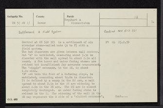 Garbeg, NH53SW 11, Ordnance Survey index card, page number 1, Recto