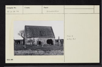 Kilchrist, Old Church, NH54NW 14, Ordnance Survey index card, Recto