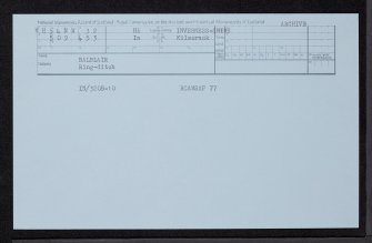 Balblair, NH54NW 32, Ordnance Survey index card, Recto