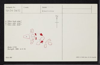 Lower Bog, NH54SW 12, Ordnance Survey index card, Recto