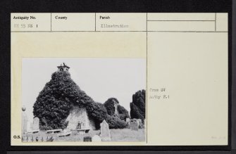 Urquhart, Old Parish Church And Burial Ground, NH55NE 1, Ordnance Survey index card, Recto