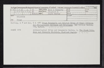 Culbokie, NH55NE 5, Ordnance Survey index card, Recto