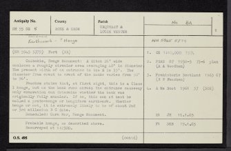 Culbokie, NH55NE 5, Ordnance Survey index card, page number 1, Recto