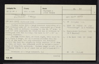 Conon Bridge, NH55NW 1, Ordnance Survey index card, page number 1, Recto