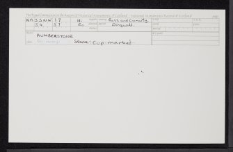 Humberstone, NH55NW 17, Ordnance Survey index card, Recto