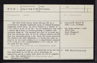Kilcoy North, NH55SE 2, Ordnance Survey index card, Recto