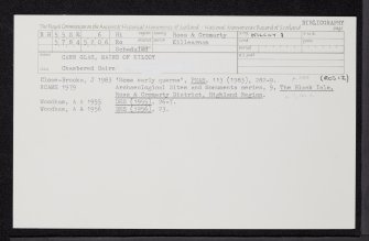 Carn Glas, Mains Of Kilcoy, NH55SE 6, Ordnance Survey index card, Recto