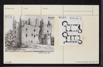 Kilcoy Castle, NH55SE 8, Ordnance Survey index card, Verso