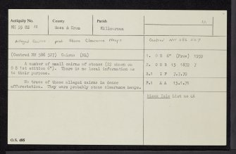 Mullans Wood, NH55SE 12, Ordnance Survey index card, Recto