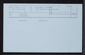 Logieside, NH55SW 17, Ordnance Survey index card, Recto