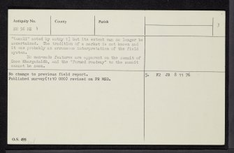 Cnoc A' Mhargadaidh, NH56NE 1, Ordnance Survey index card, page number 3, Recto