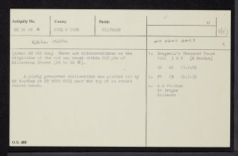 Mountrich, NH56SE 6, Ordnance Survey index card, Recto