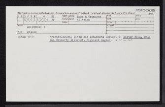 Mountrich, NH56SE 6, Ordnance Survey index card, Recto
