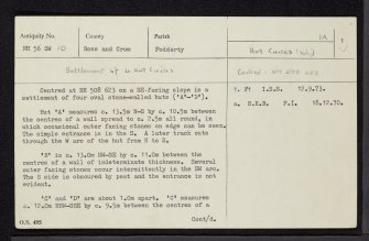 Strath Sgitheach, NH56SW 10, Ordnance Survey index card, page number 1, Recto